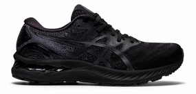 Asics New Release Running Shoes Men's Asics Gel-Nimbus 23, Black/Black, 12 4E Extra Wide