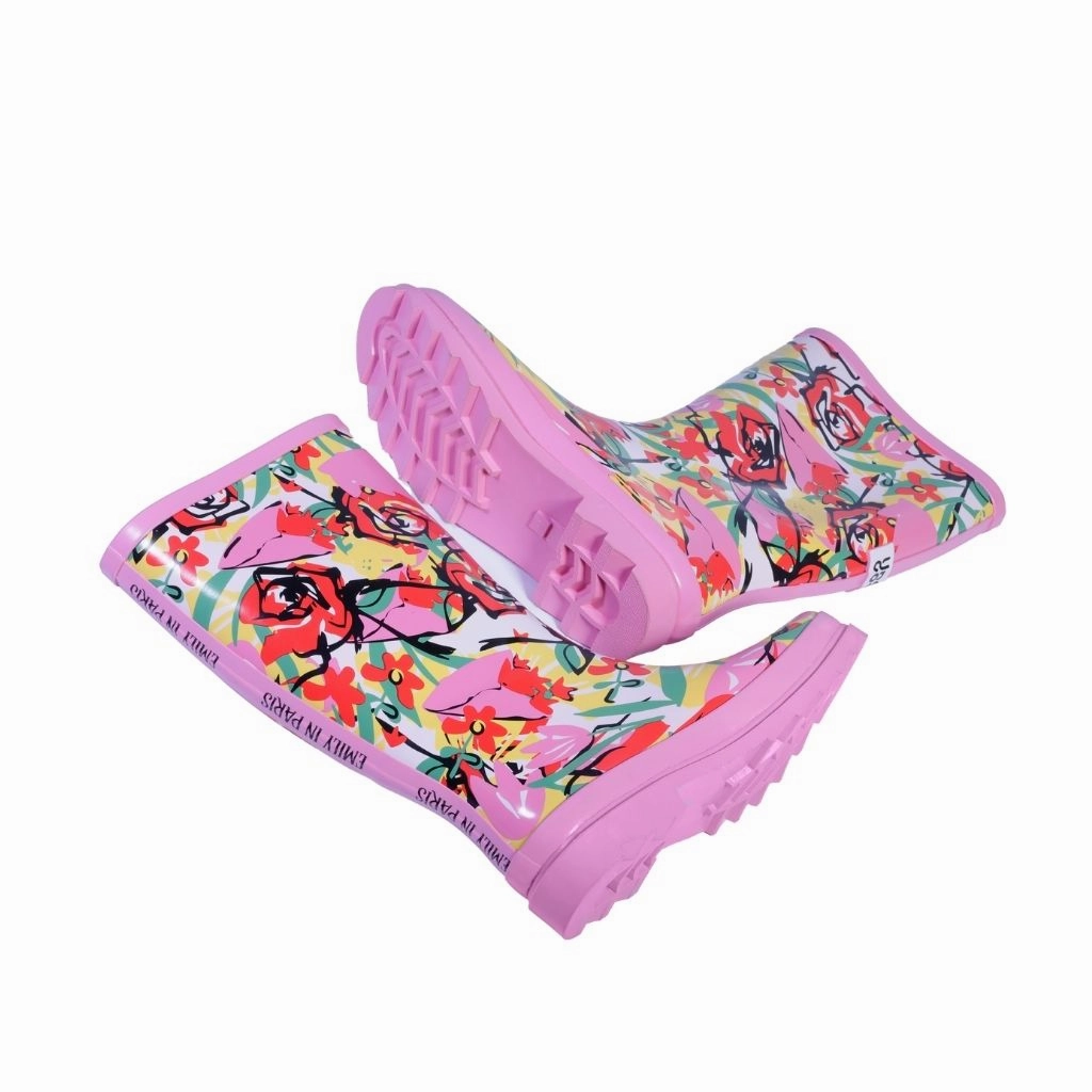 LA VIE EN ROSE WOMEN'S RAIN BOOTS Snail Rain Boots