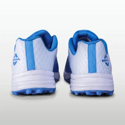 Nivia Crick-1000 Cricket Shoes for Men (White/Sky) Jungla Ankle Boots