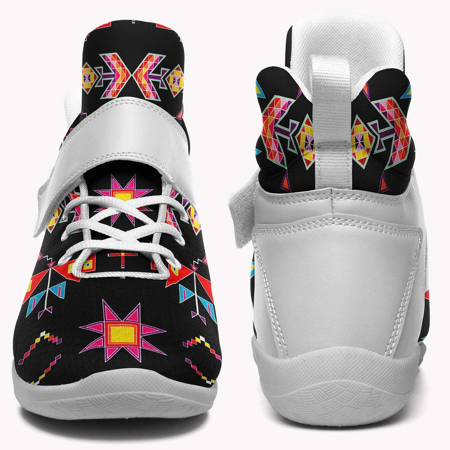 Scattered Generations Black Ipottaa Basketball / Sport High Top Shoes - White Sole Olympic Basketball Shoes 2024