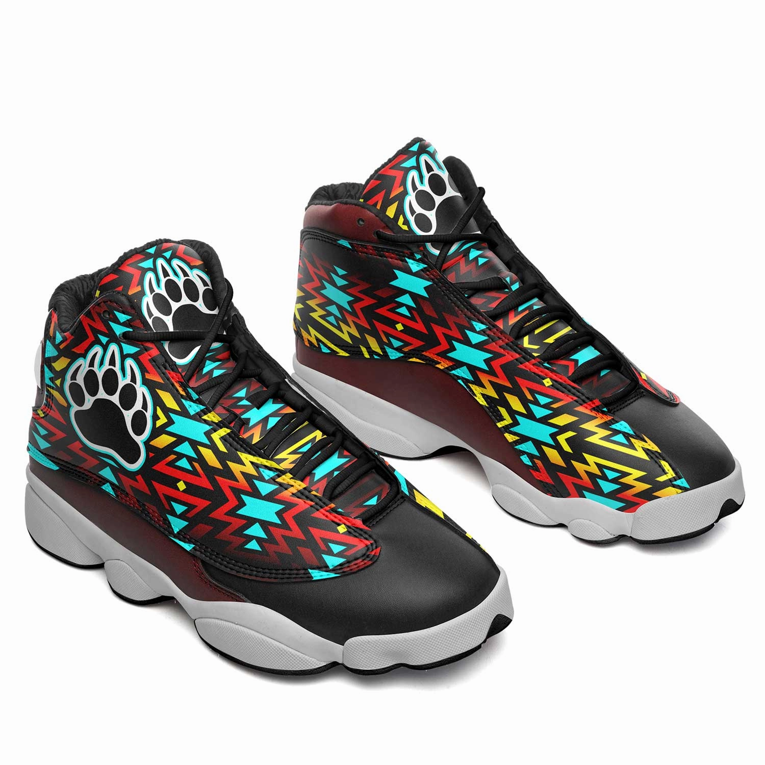 All Lebron Basketball Shoes Fire Colors and Turquoise Bearpaw Isstsokini