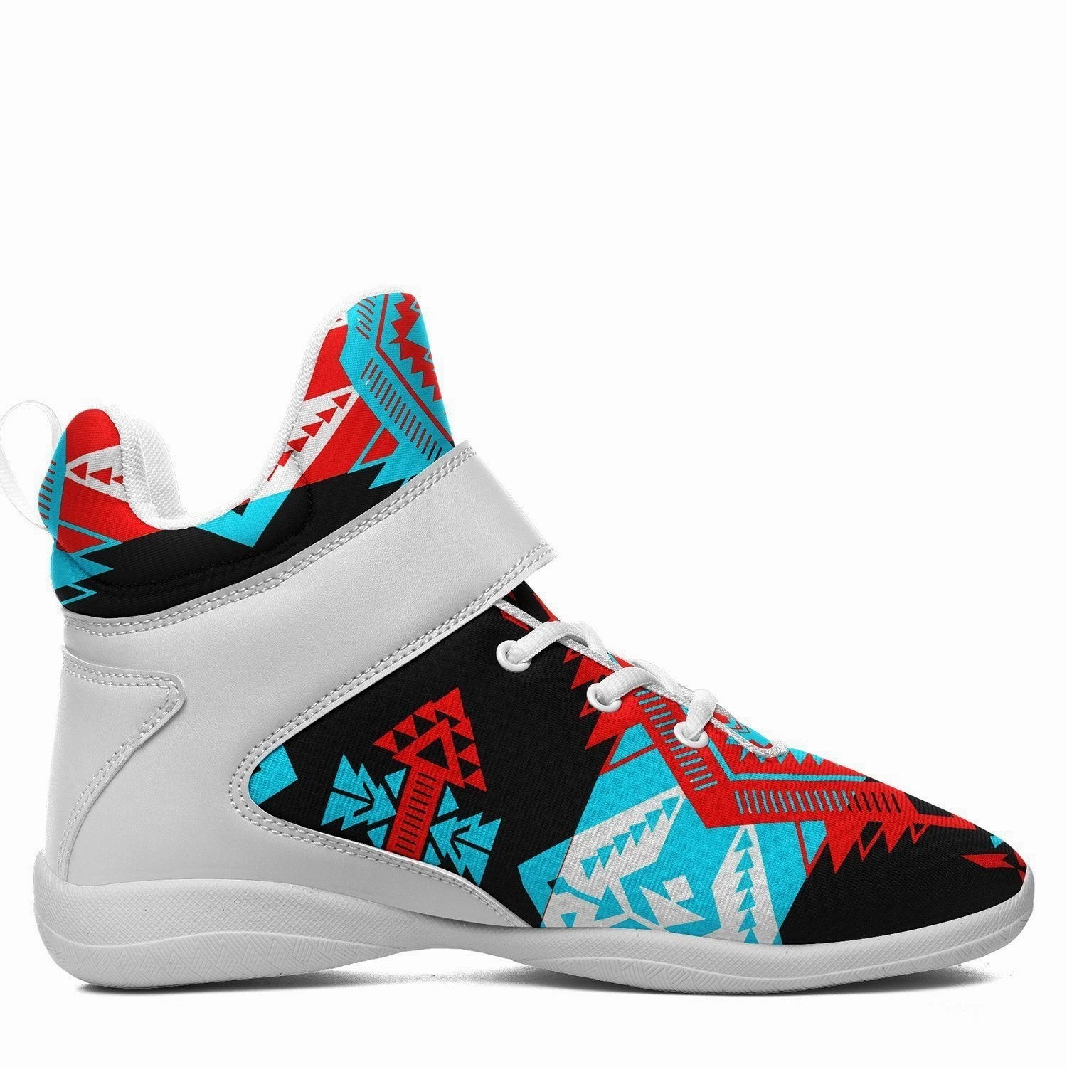 Trick Shot Basketball Shoes Sovereign Nation Trade Ipottaa Basketball / Sport High Top Shoes - White Sole