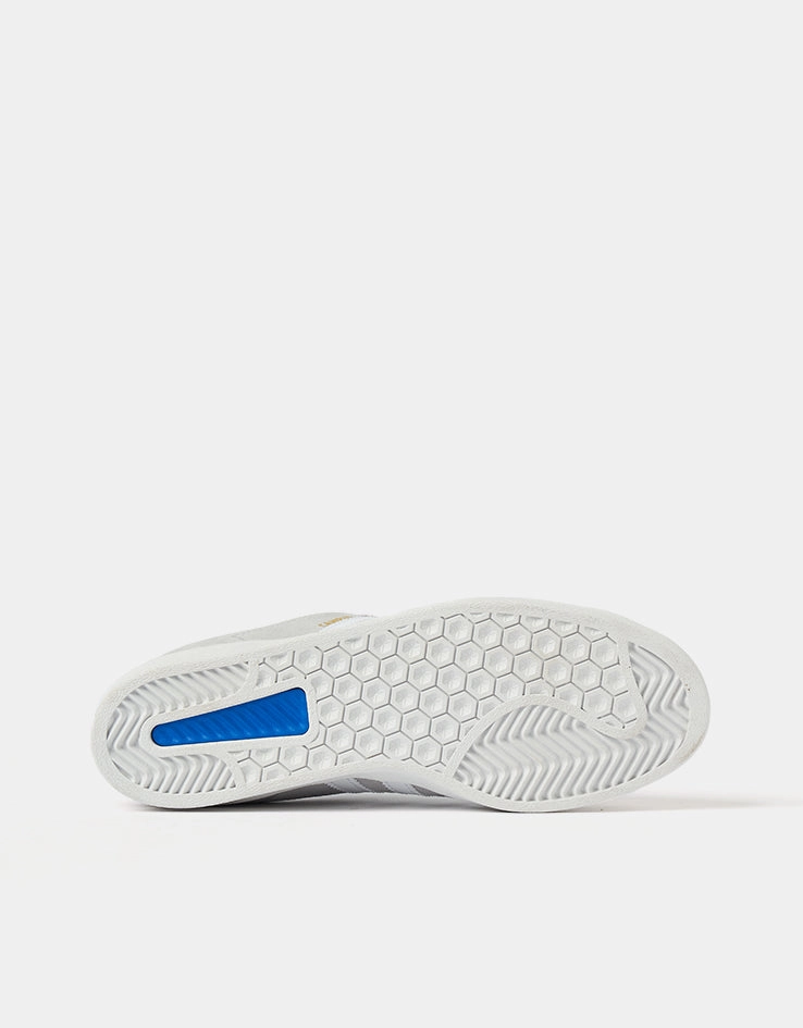 adidas Campus ADV Skate Shoes - Grey/Cloud White/Gold Metallic Best Skate Shoes Brands