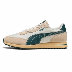 Puma Helsinki G Spikeless Golf Shoes - Frosted Ivory/Green Terrain/Light Straw Footjoy Golf Shoe Spikes