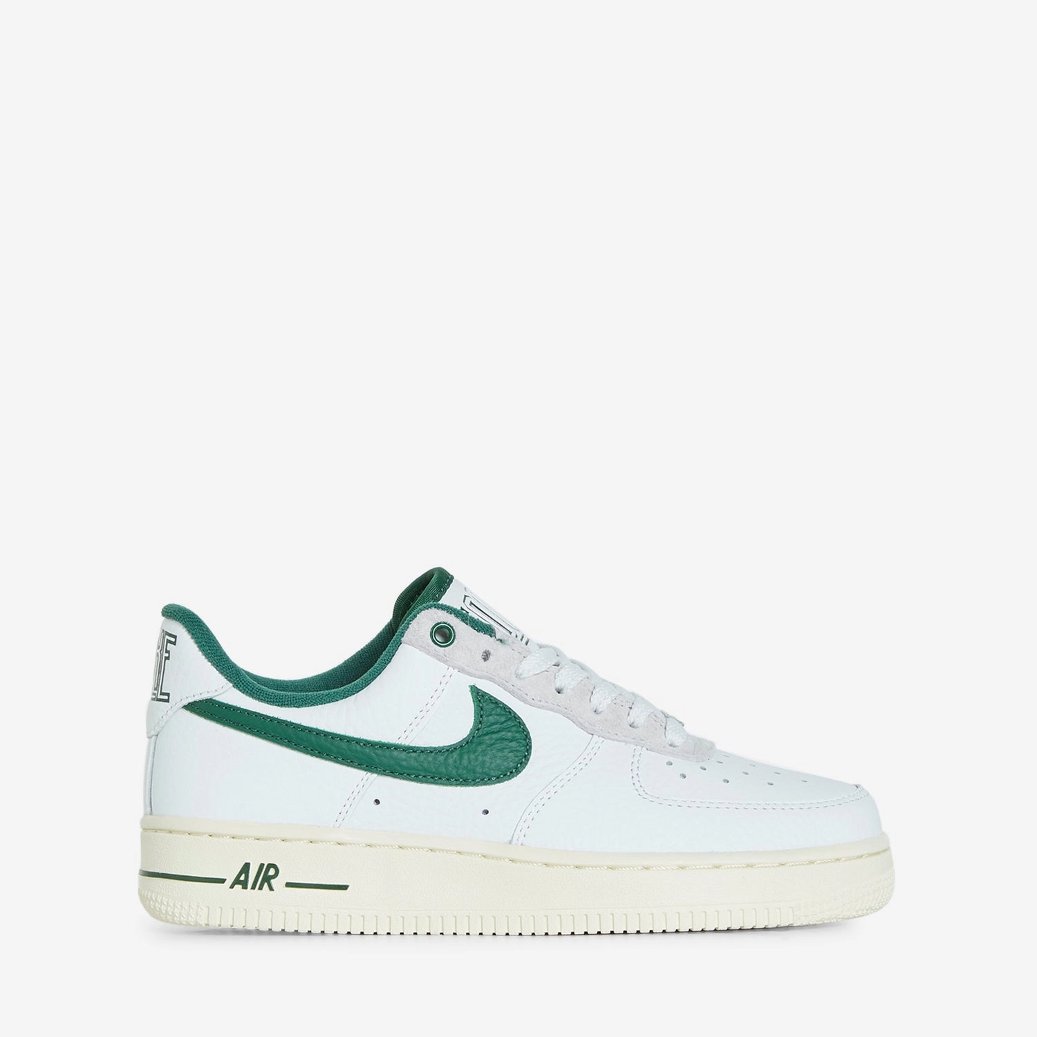 Custom Nike Shoes Painted Women's Air Force 1 '07 LX Summit White | Gorge Green | White