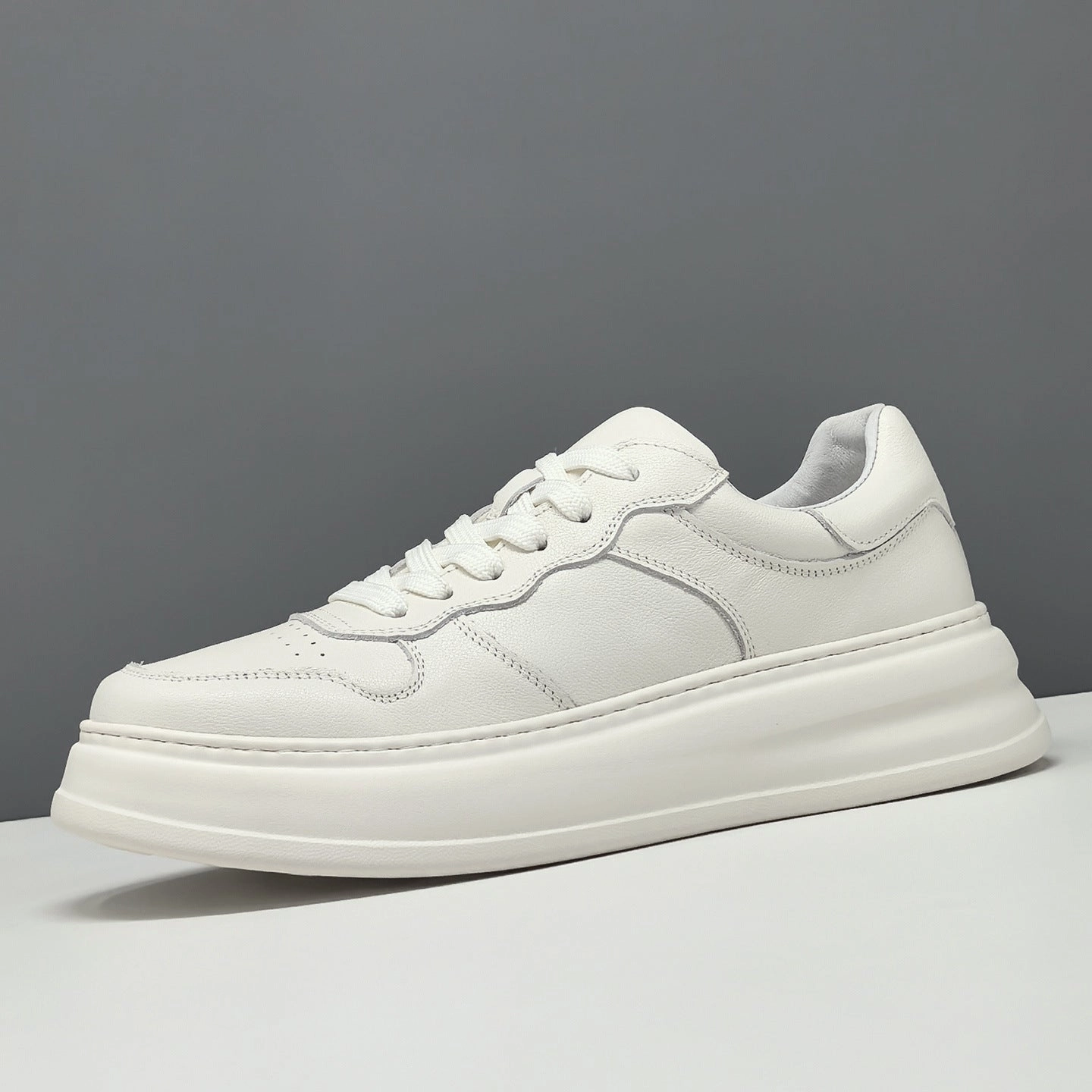 Men's Fashion Quilted Leather Breathable Casual Sneakers Sneakers To Wear With A Dress