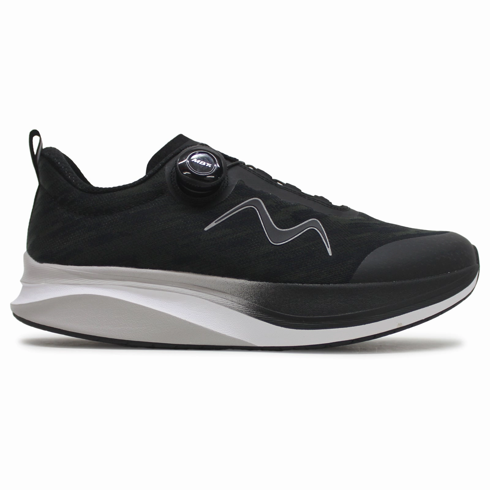 MBT Galado Textile Synthetic Men's Black Comfort Trainers - UK 9.5 - US 10.5 Men - EU 44.5 Running Shoes For Couch To 5k