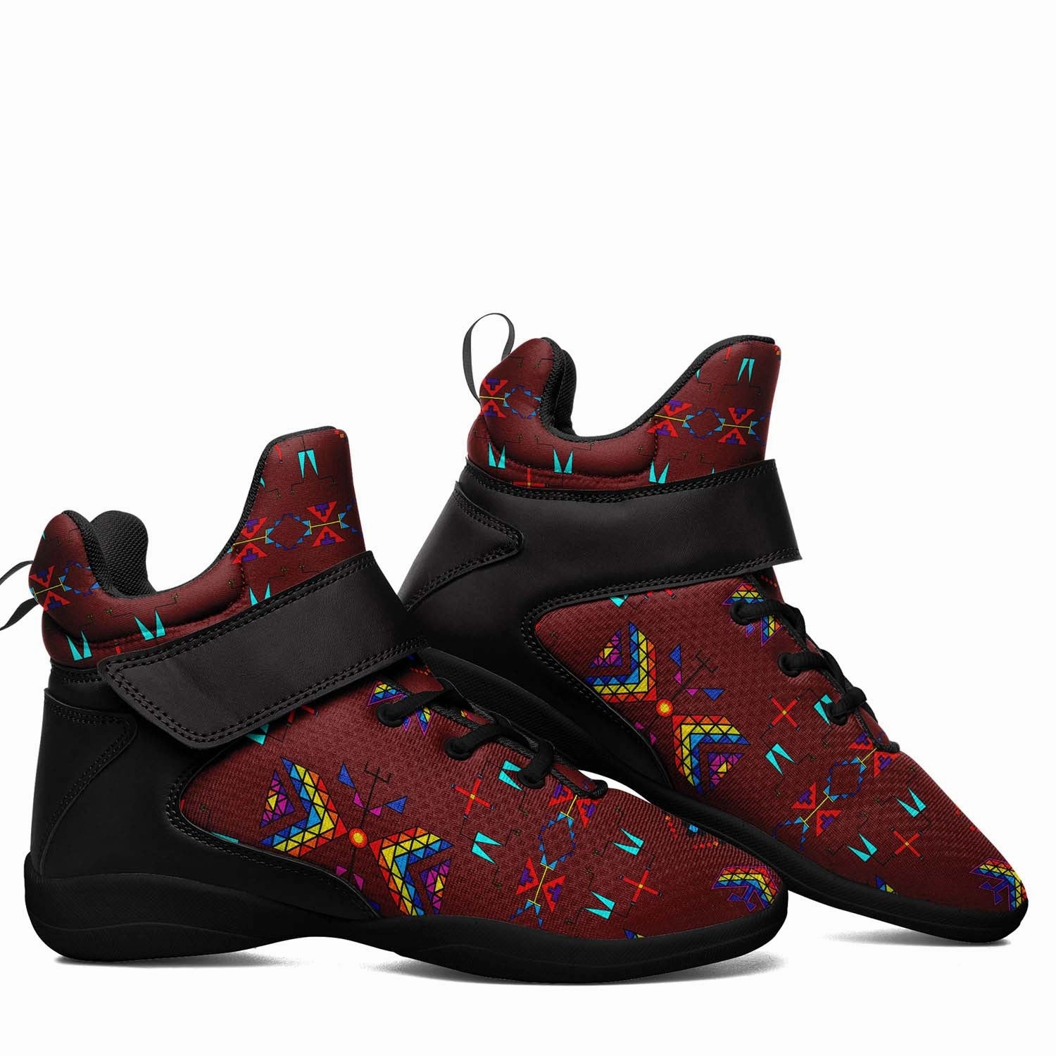 Rainy Chief Rainbow Earth Clay Ipottaa Basketball / Sport High Top Shoes - Black Sole Do Basketball Shoes Add Height