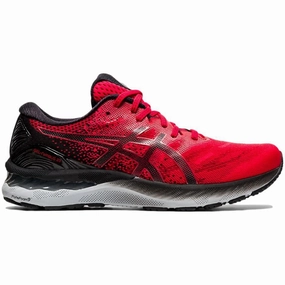 Men's Asics GEL-Nimbus 23, Classic Red/Black, 8 D Medium Motion Control Asics Running Shoes