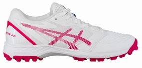 Asics Gel Resolution Tennis Shoe Asics Womens Field Ultimate FF Turf and Hockey Shoe - White/Bright Rose