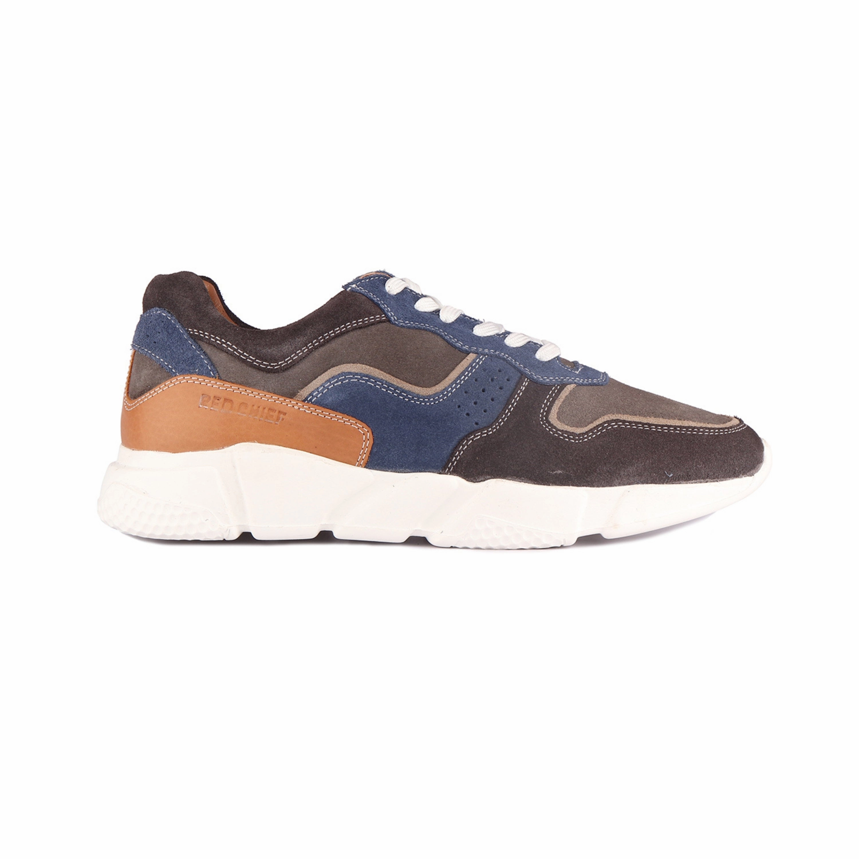 Red Chief Gray/Blue Casual Shoes for Men RC3751 1187 Ankle Boots Formal