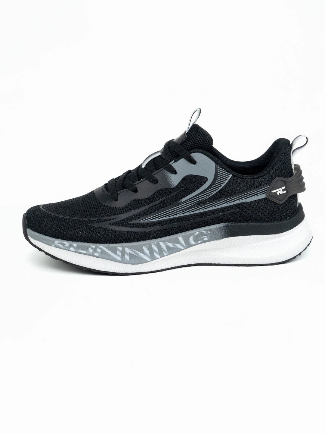 Red Chief Sports Black-Gray Running Shoes For Men R1725 F019 Best Shoes For Casual Running