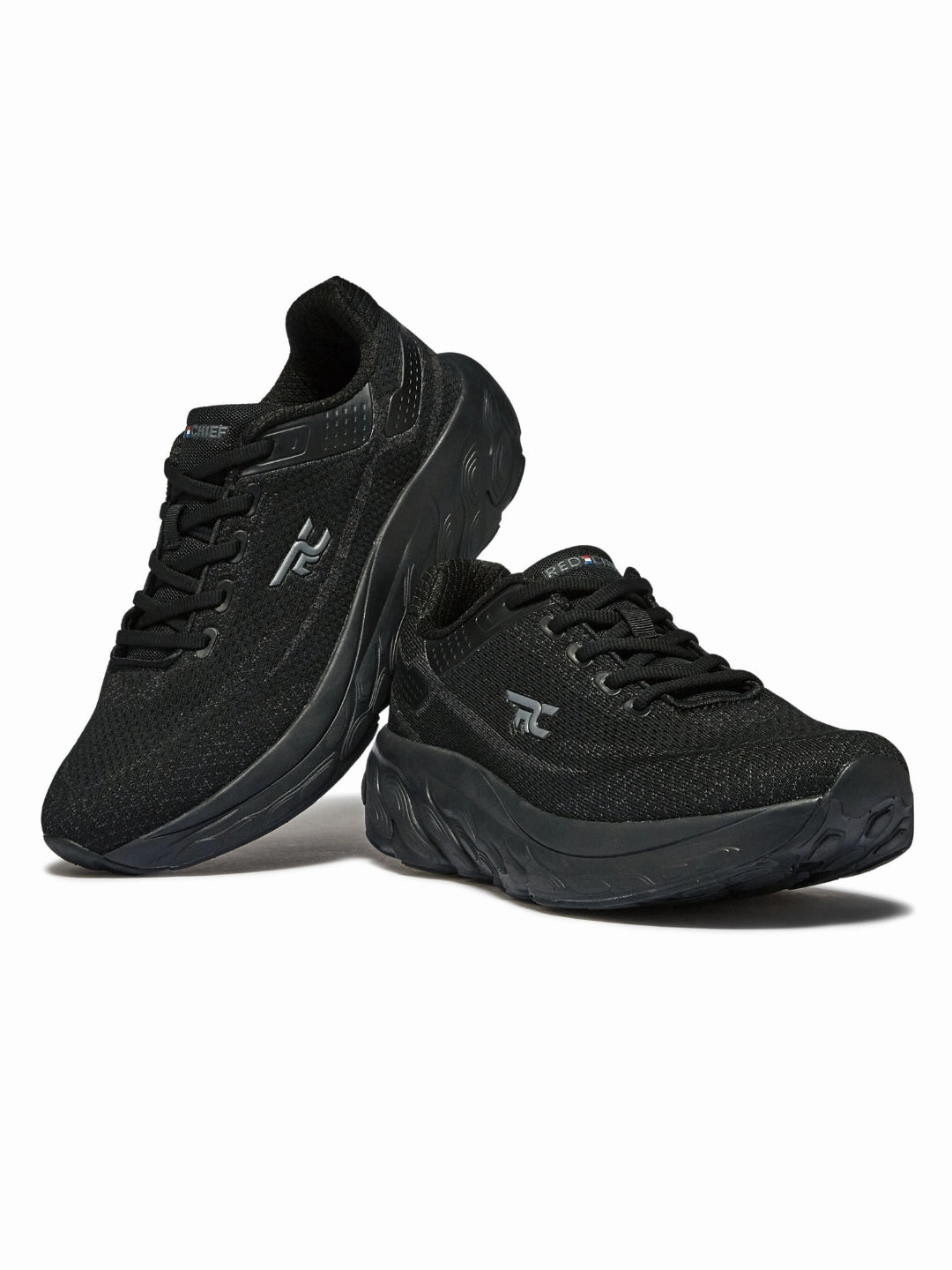 Running Shoes Mesh Red Chief Sports Black Running Shoes For Men R1719 001