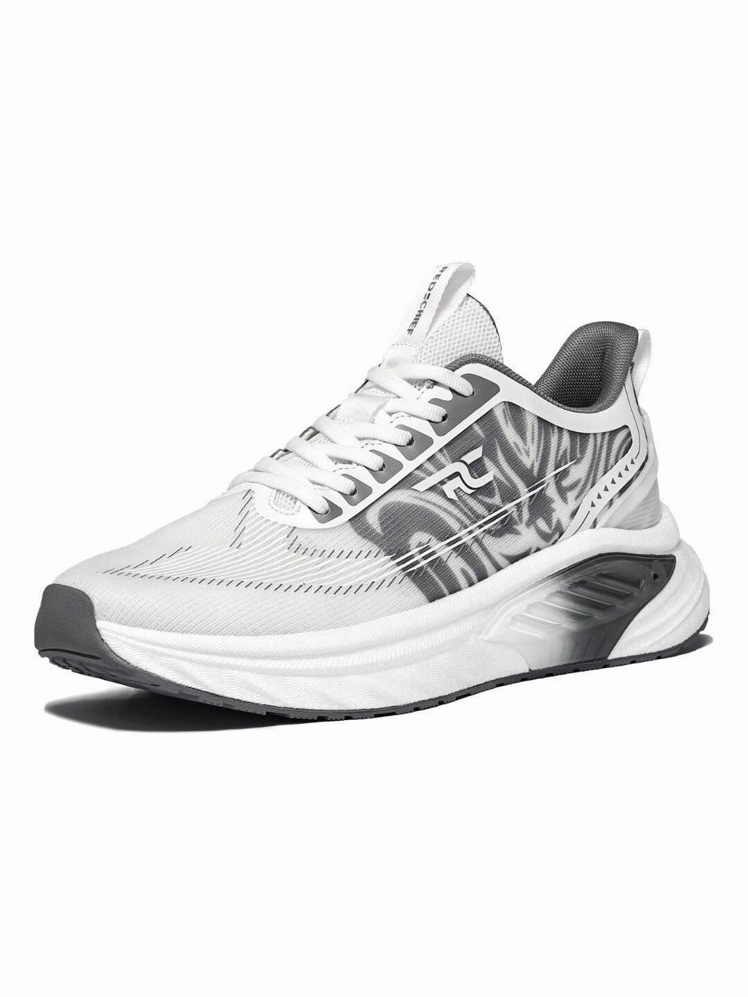 Red Chief Sports Gray-White Running Shoes For Men R1708 F039 Best Running And Crossfit Shoes