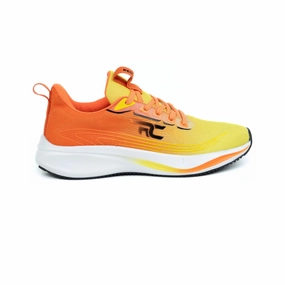 Wide Foot Running Shoes Red Chief Sports Orange-White Running Shoes For Men R1717 F045