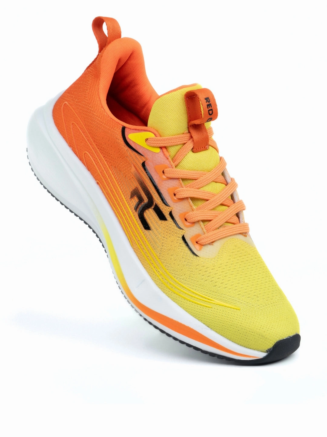 Running Shoes For Good Arch Support Red Chief Sports Orange-White Running Shoes For Men R1717 F045