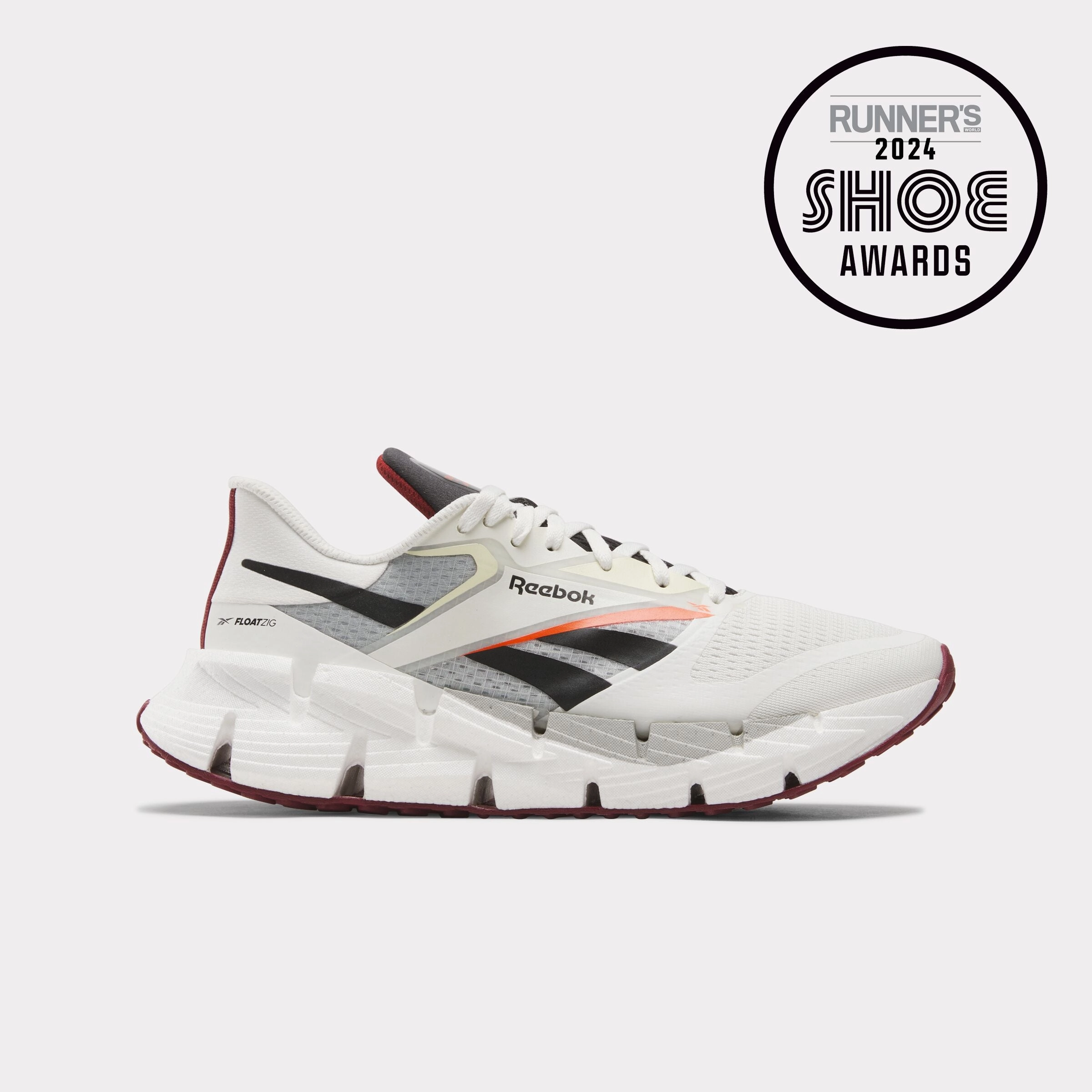 Most Comfortable Running Shoe Reebok Footwear Men FloatZig 1 Shoes CHALK/BLACK/GREY1