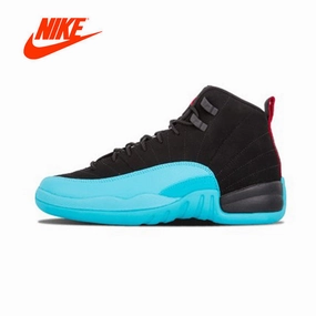 Original New Arrival Authentic NIKE Air Jordan 12 Retro (GS) "Gamma" Womens Basketball Shoes Sneakers  Sport Outdoor Kd 17 Basketball Shoes
