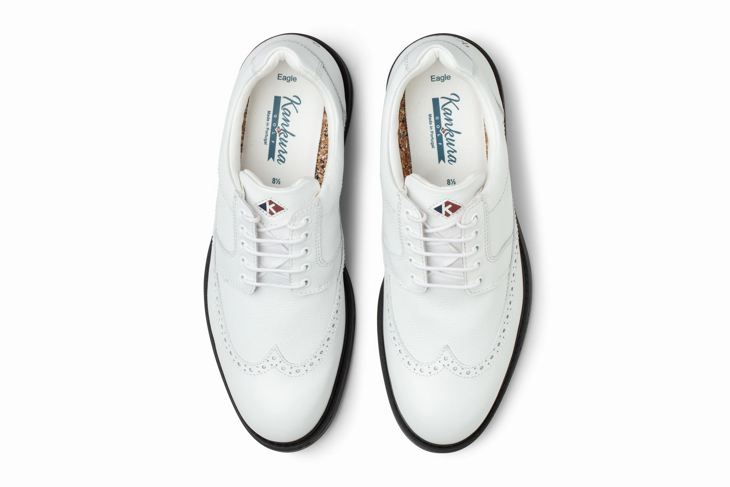 Best Looking Golf Eagle 01 White  Men's Golf Shoes  E001-01