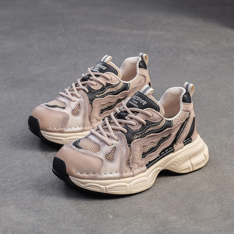 Women Fashion Breathable Mesh Thick Soled Casual Sneakers Mcfly Sneakers