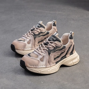 Dolcevita Sneakers Women Fashion Breathable Mesh Thick Soled Casual Sneakers