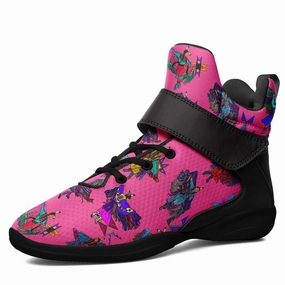 Women's Fancy Dancers Pink Ipottaa Basketball / Sport High Top Shoes - Black Sole Good Grip Basketball Shoes
