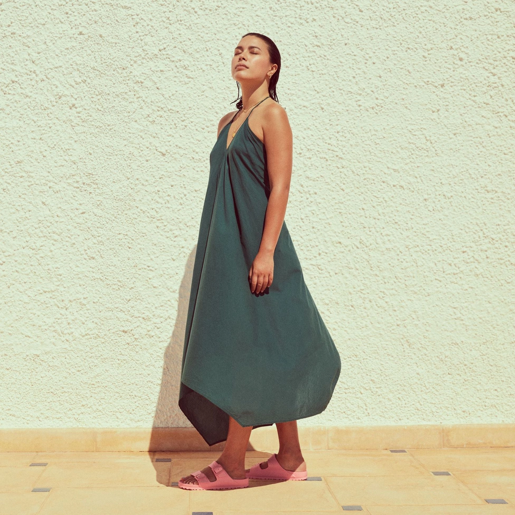 Birkenstock Arizona EVA coral peach Clogs.