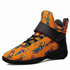 Best Basketball Shoe Women's Jingle Dancers Orange Ipottaa Basketball / Sport High Top Shoes - Black Sole
