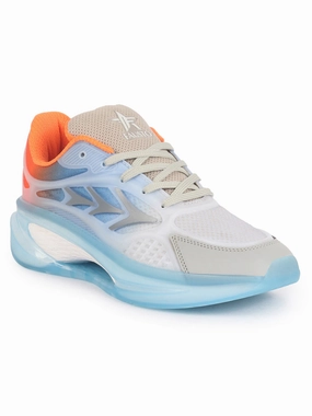 Soho Sneakers Nyc FAUSTO Men Orange Sports Running Sneakers|Memory Cushion And Anti-Skid Bounce Back Phylon Sole|All Day Comfortable Walking Shoes|Gym And Training Shoes