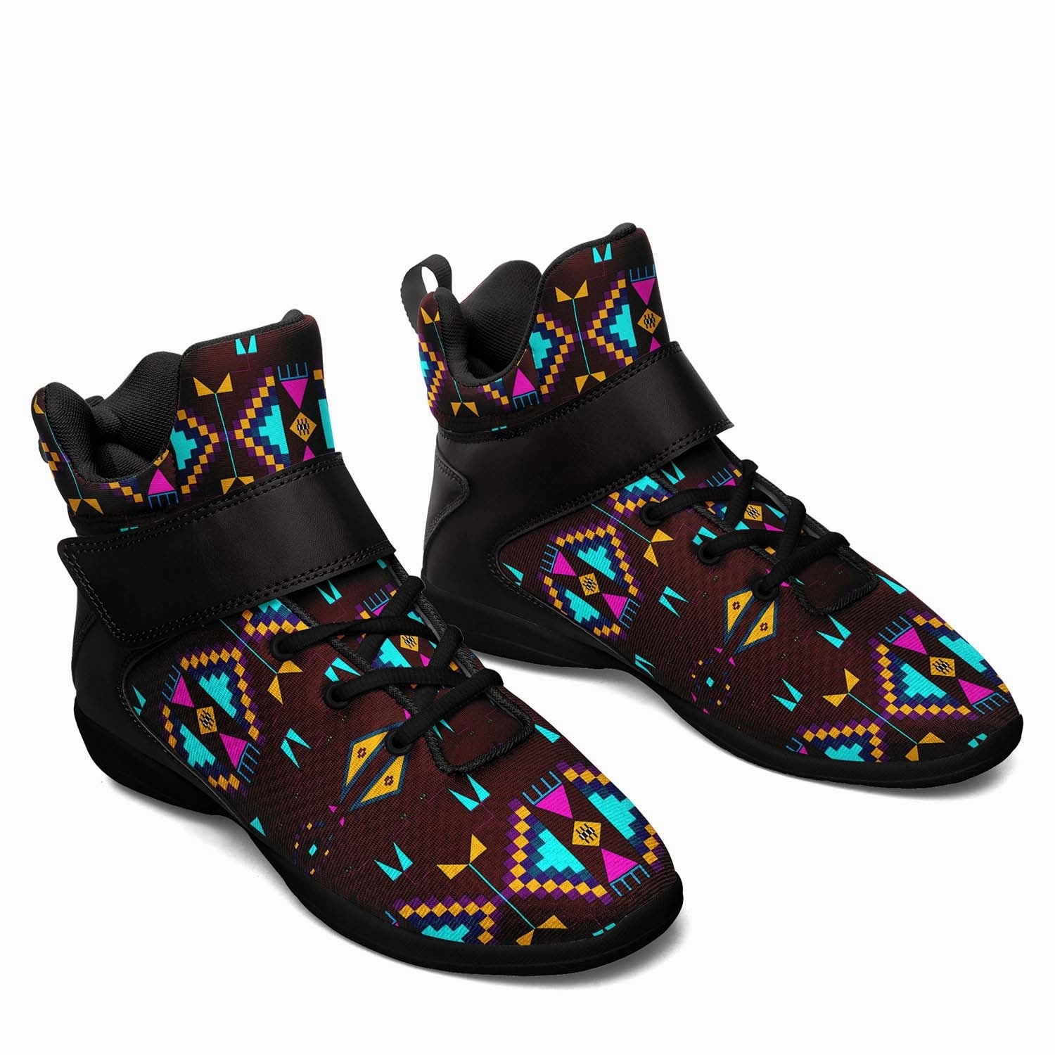 Rite of Passage Pemmican Berry Ipottaa Basketball / Sport High Top Shoes - Black Sole Foam Basketball Shoes