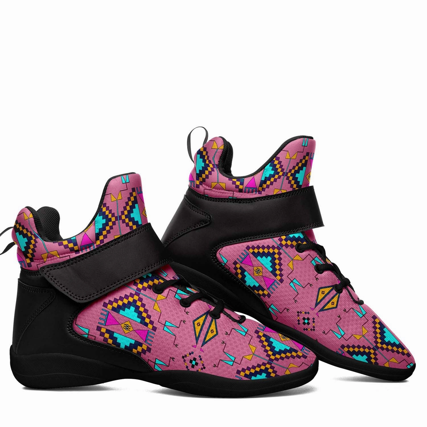 Casual Basketball Shoes Rite of Passage Pink Ipottaa Basketball / Sport High Top Shoes - Black Sole