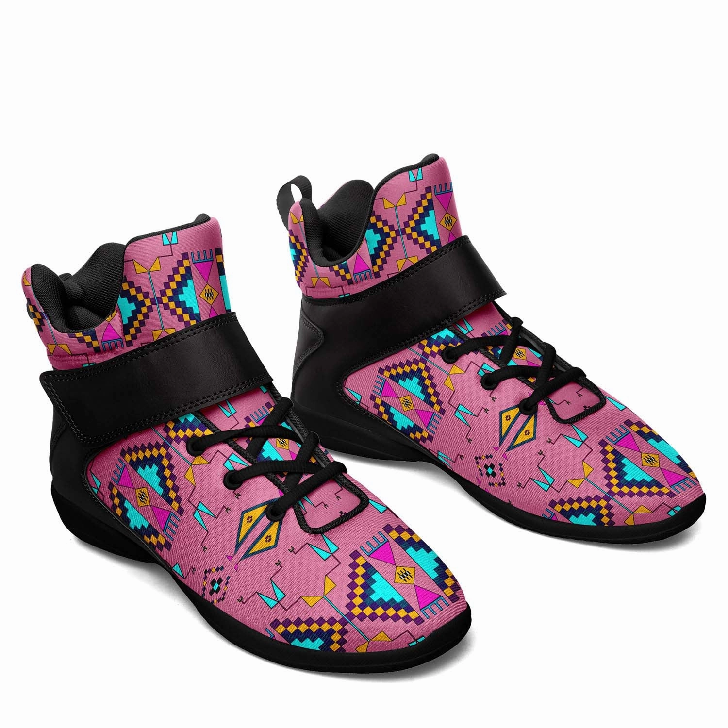 Rite of Passage Pink Ipottaa Basketball / Sport High Top Shoes - Black Sole Basketball Shoes 95