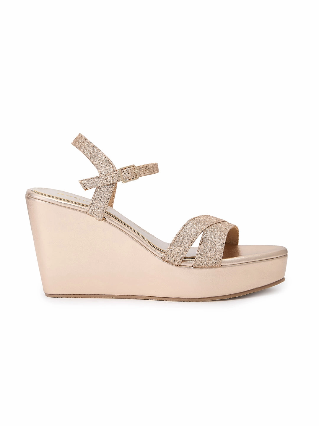 Studded Cowboy Ankle Boots Rocia By Regal Rose Gold Women Ankle Strap High Heel Platforms