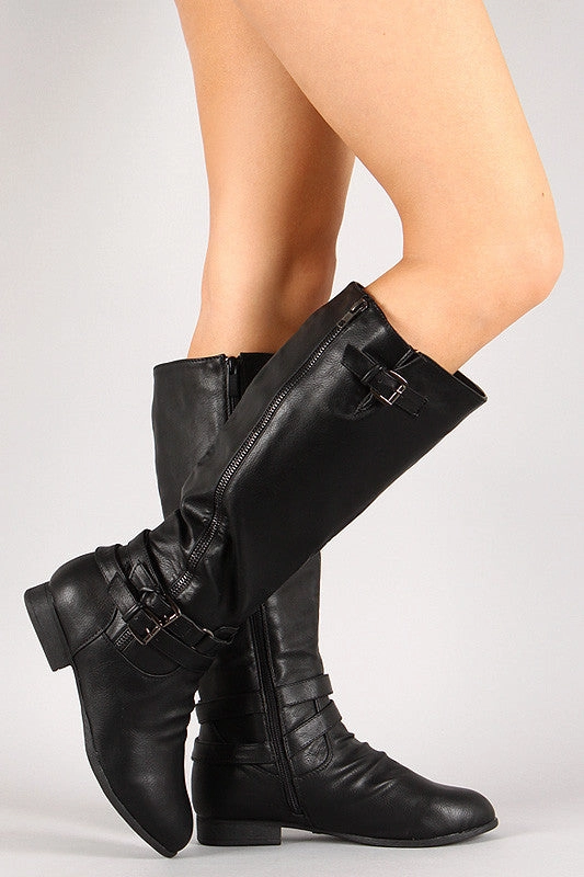 Round Toe Riding Knee High Boot Knee High Boots With Long Socks