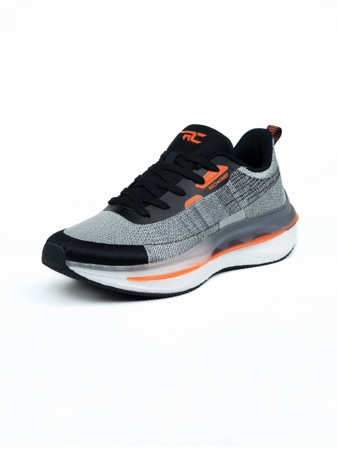 Red Chief Sports Black-Gray Running Shoes For Men R1722 F019 Paradigm Running Shoes