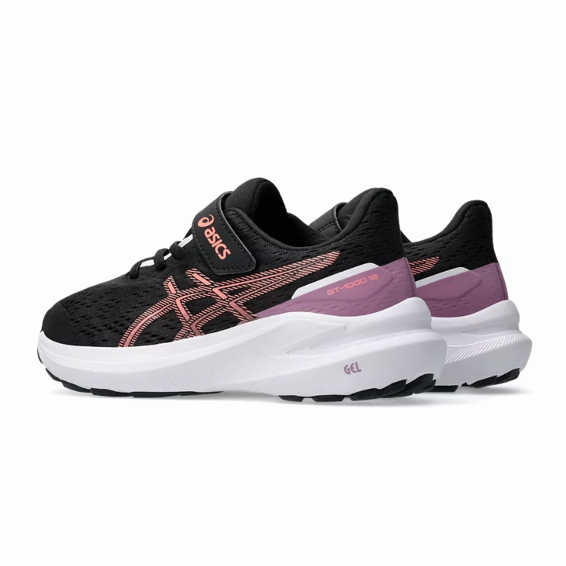 Asics Girls Trainer GT-1000 13 PS Black/Sun Coral Difference Between Running And Training Shoes