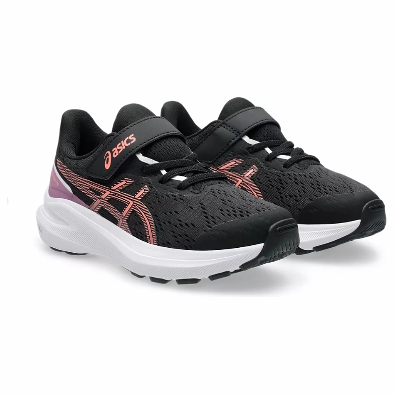 How To Choose The Right Running Shoes Asics Girls Trainer GT-1000 13 PS Black/Sun Coral
