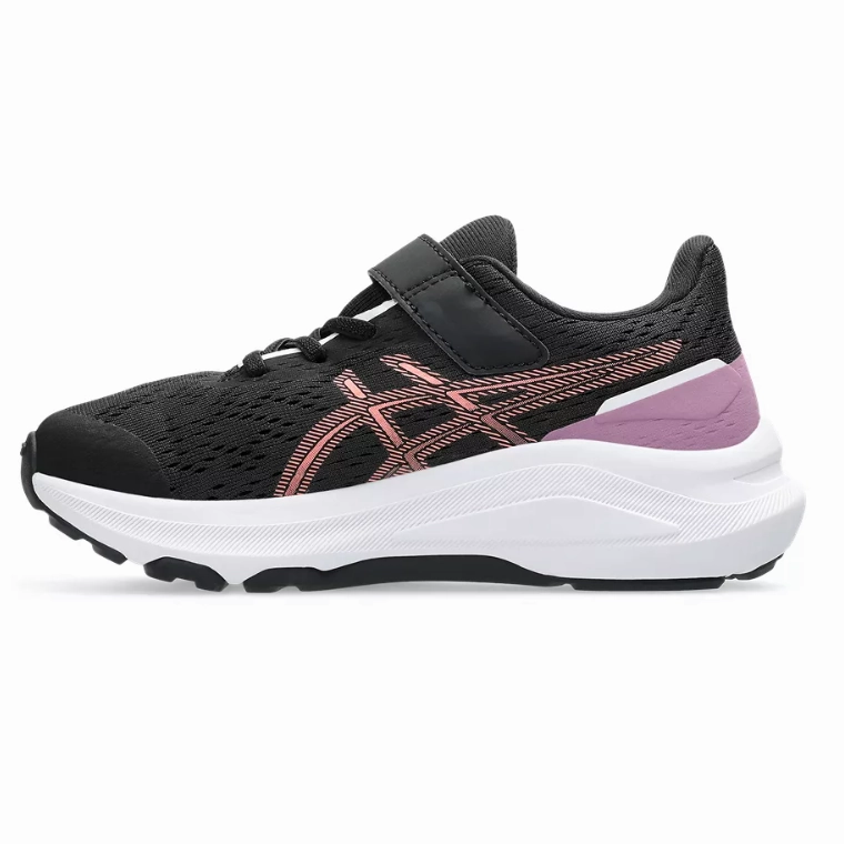 Comfortable Running Shoes Asics Girls Trainer GT-1000 13 PS Black/Sun Coral