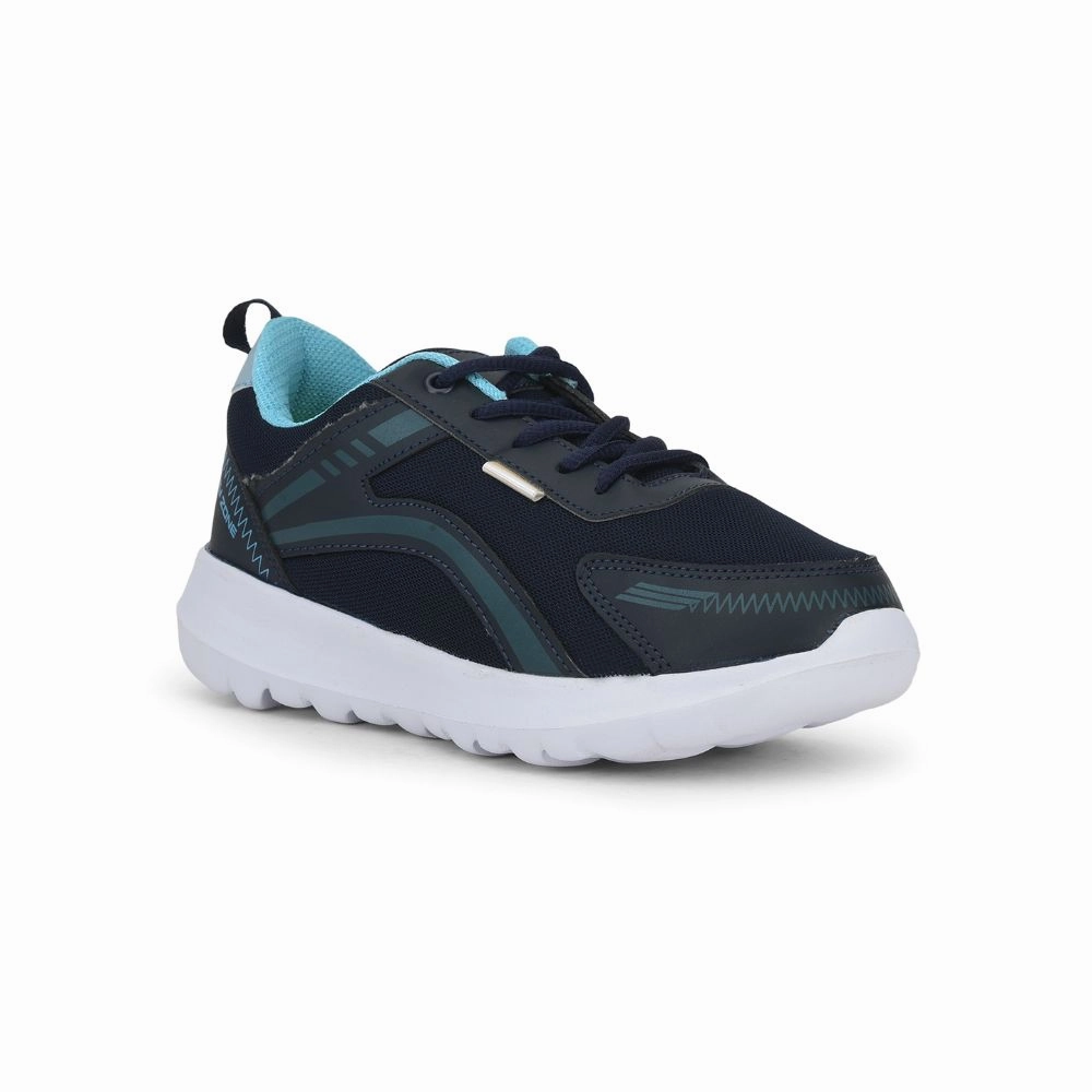 Good Value Running Shoes Lucy & Luke Lacing Navy Blue Sports Shoes For Kids ZEAL-L By Liberty