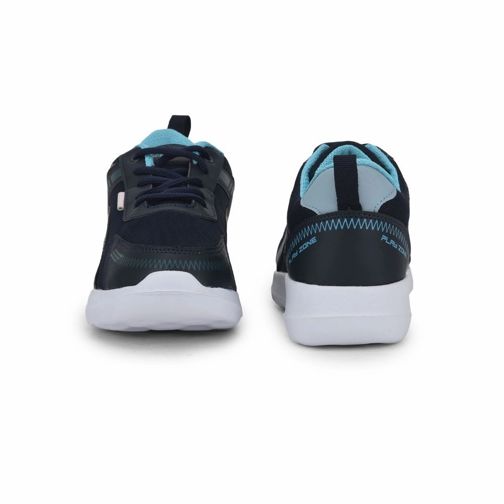 Gel-venture 9 Running Shoes Lucy & Luke Lacing Navy Blue Sports Shoes For Kids ZEAL-L By Liberty