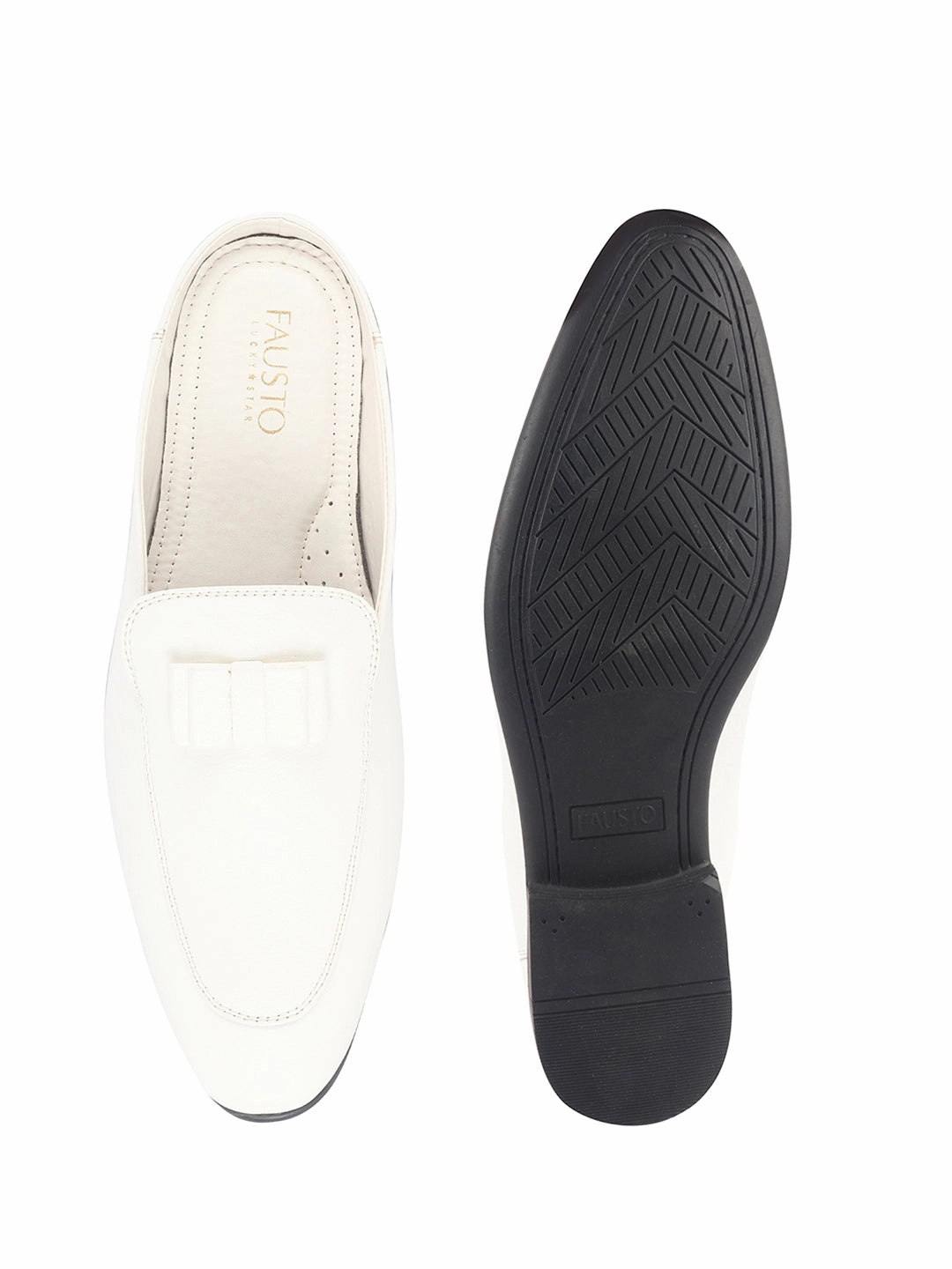 Best Work Boots For The Summer Men White Bow Design Velvet Upper Back Open Evening Party Formal Slip On Shoes|Memory Cushioned Insole Mules for Wedding, Office, Cocktail Tuxedo Dress|Lightweight and Comfort