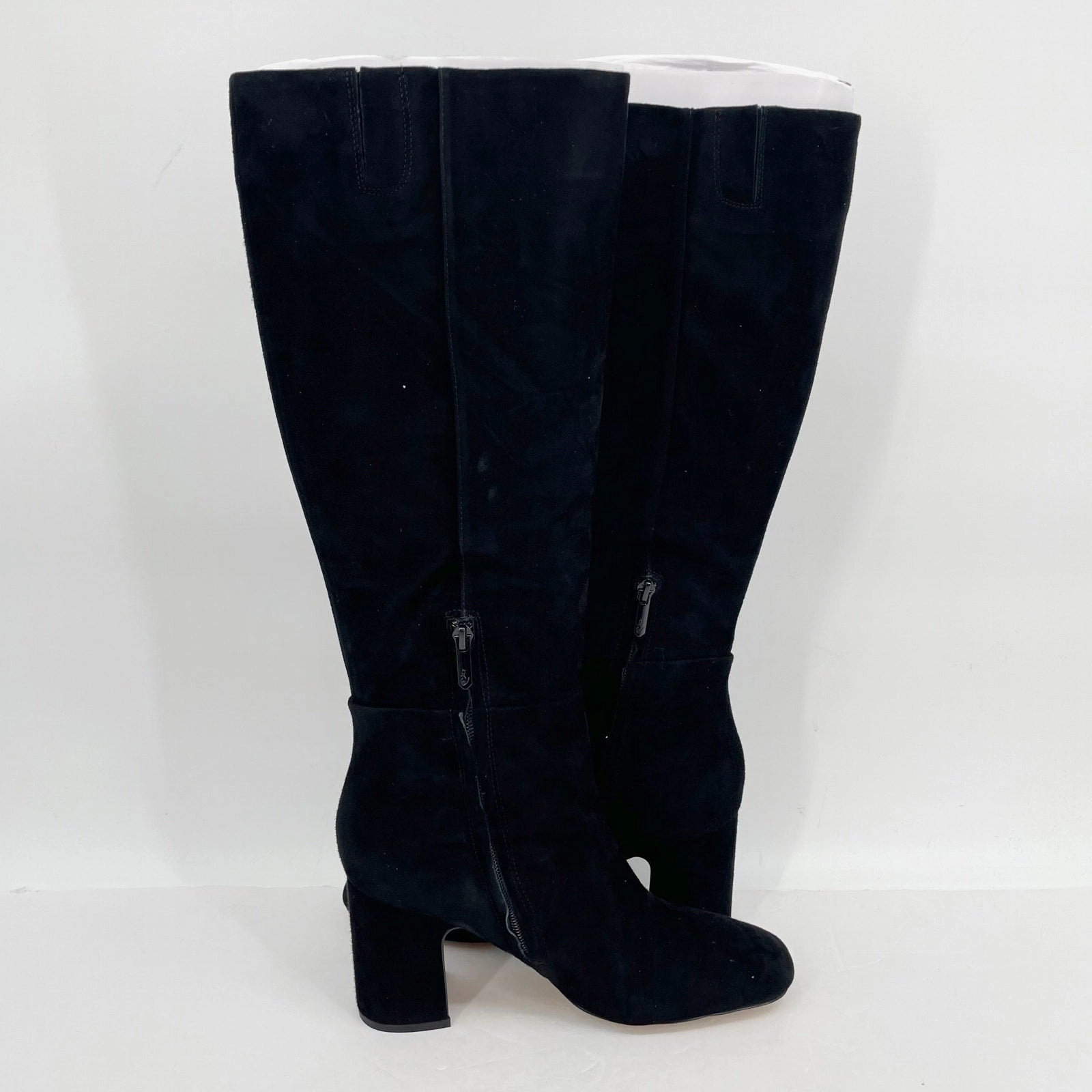 Sam Edelman Women's Faren Boots US 9 M EU 40 Black Suede Leather NIB Nakd Knee High Boots
