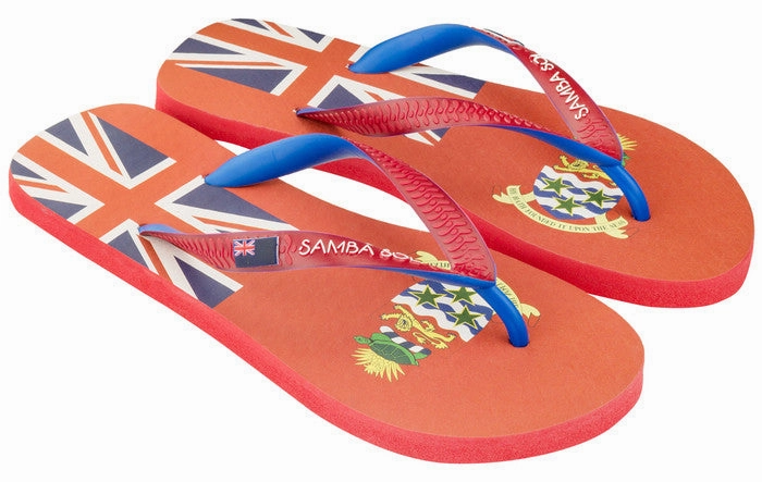 Samba Sol Men's Countries Collection Flip Flops - Cayman Islands Relay Flip Flops