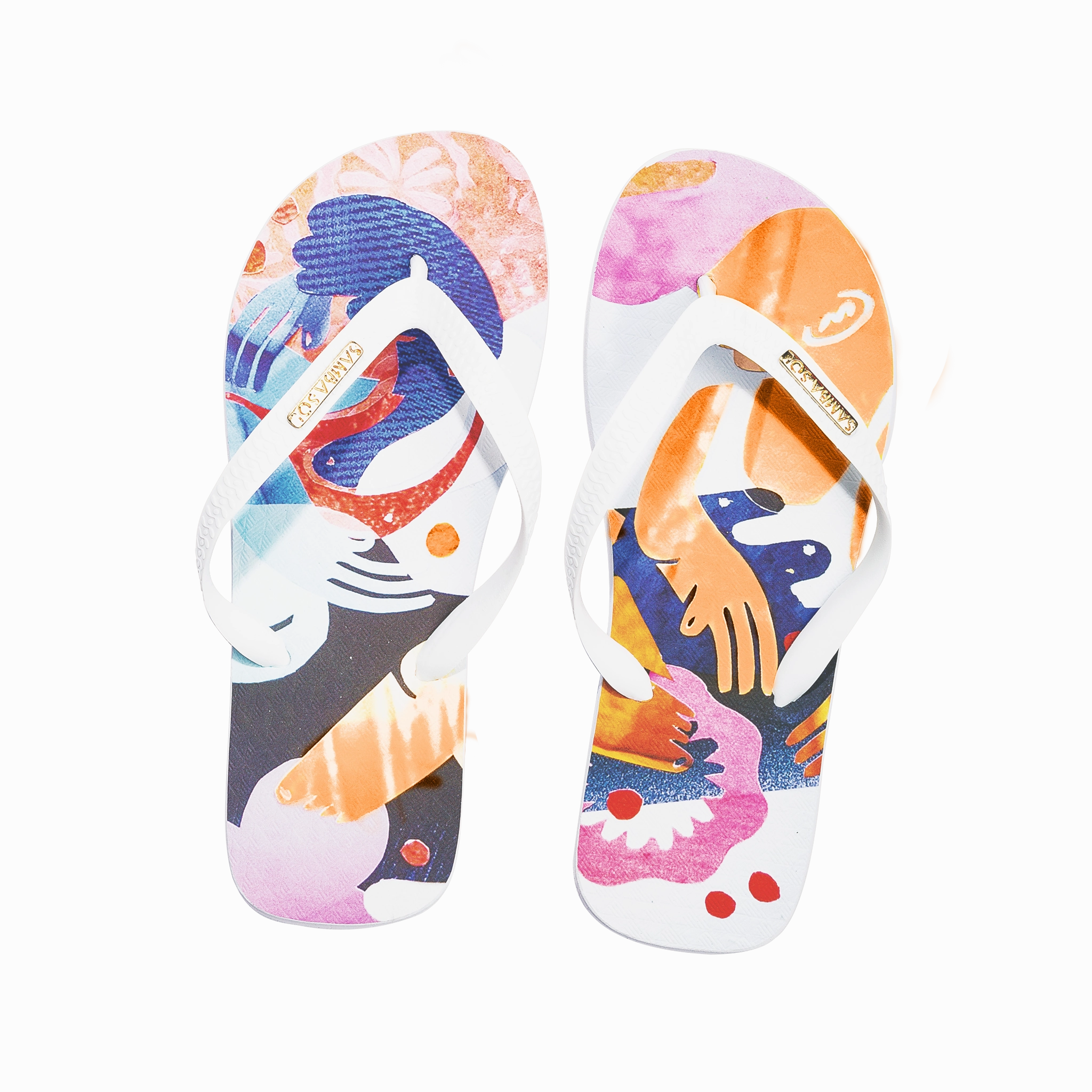 Samba Sol Men's YoungArts Collection Flip Flops - Nadia Wolff All Natural Flip Flops