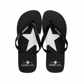 Samba Sol Mens Fashion Collection Flip Flops - Silver Star Fcm Flip Flops