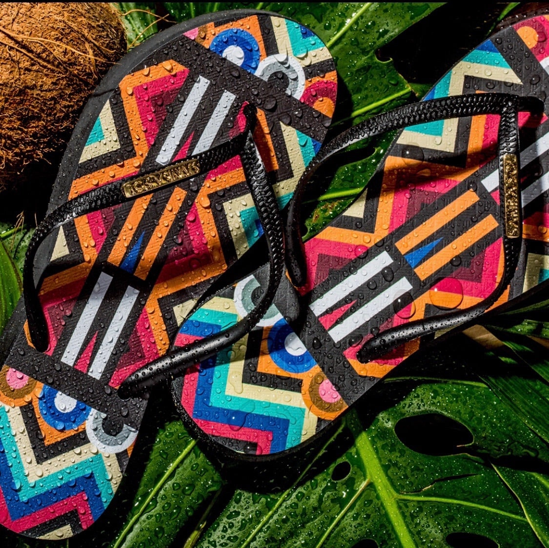 Flip Flops Shrink In Sun Samba Sol Mens Fashion Collection Flip Flops- Tribal