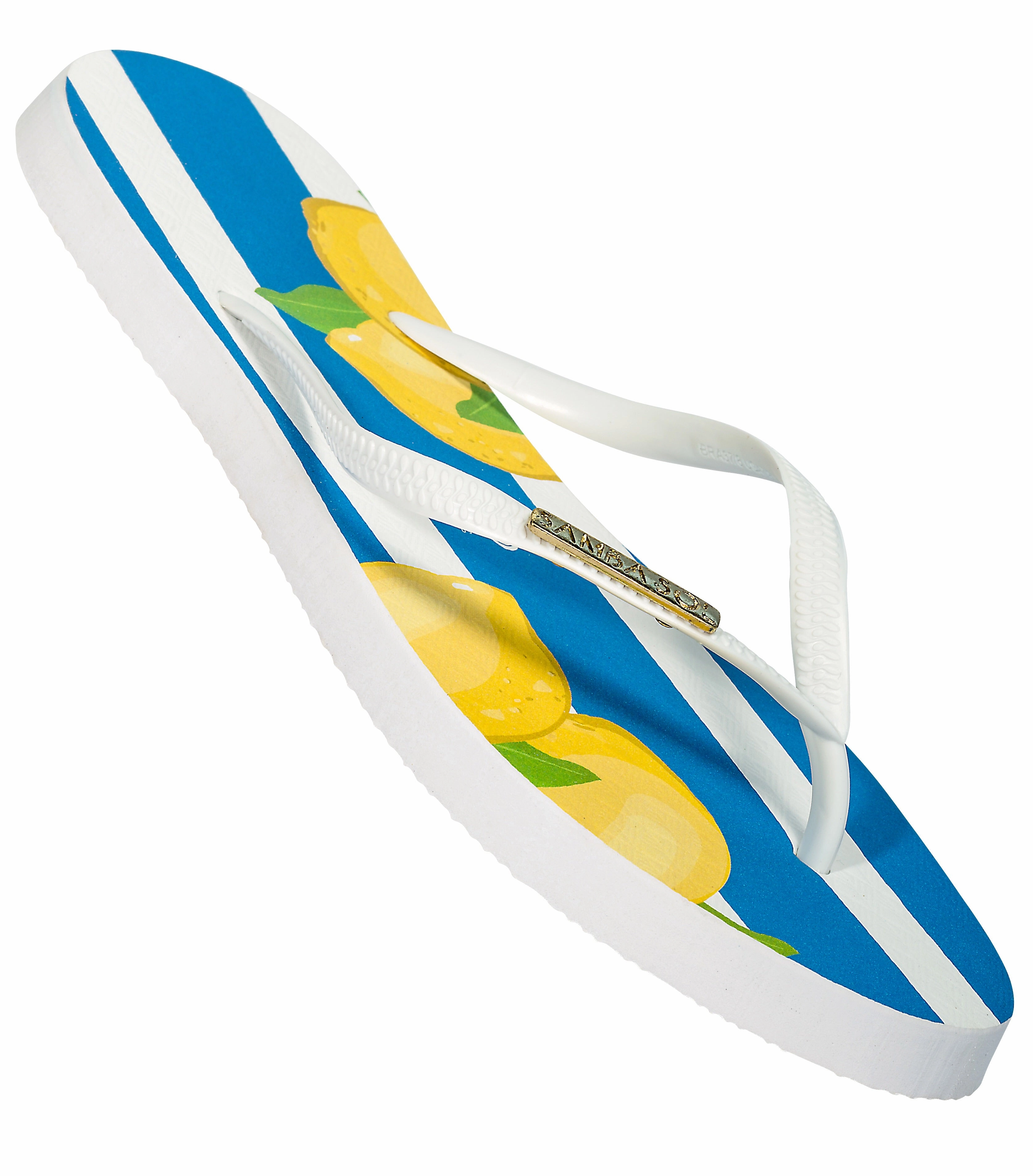 Flip Or Flop Series Samba Sol Women's Fashion Collection Flip Flops - Capri Lemon