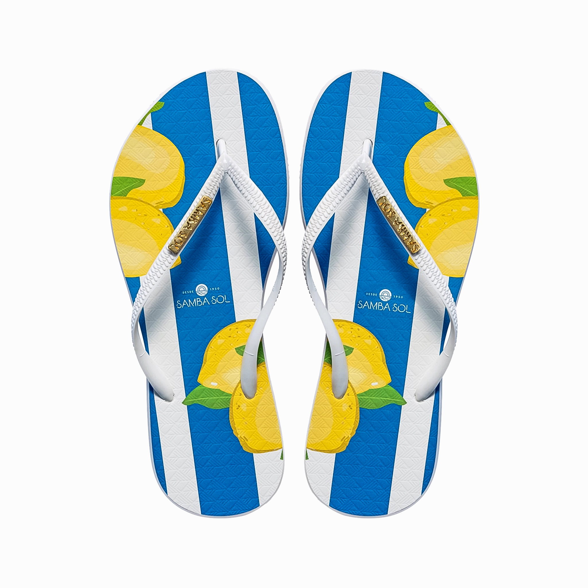 Inbop Flip Flops Samba Sol Women's Fashion Collection Flip Flops - Capri Lemon