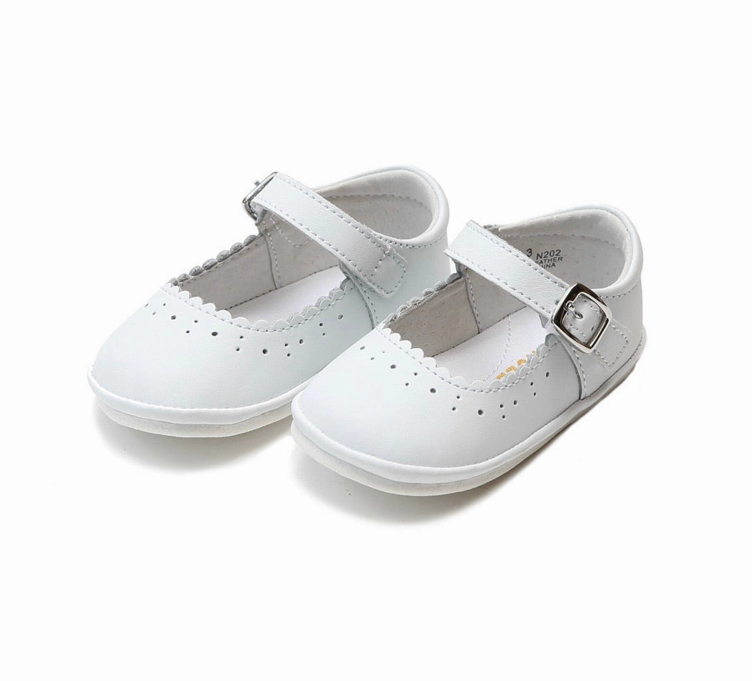 Infant Baby Mary Jane Shoes Scarlett Scalloped Mary Jane (Infant/Toddler)