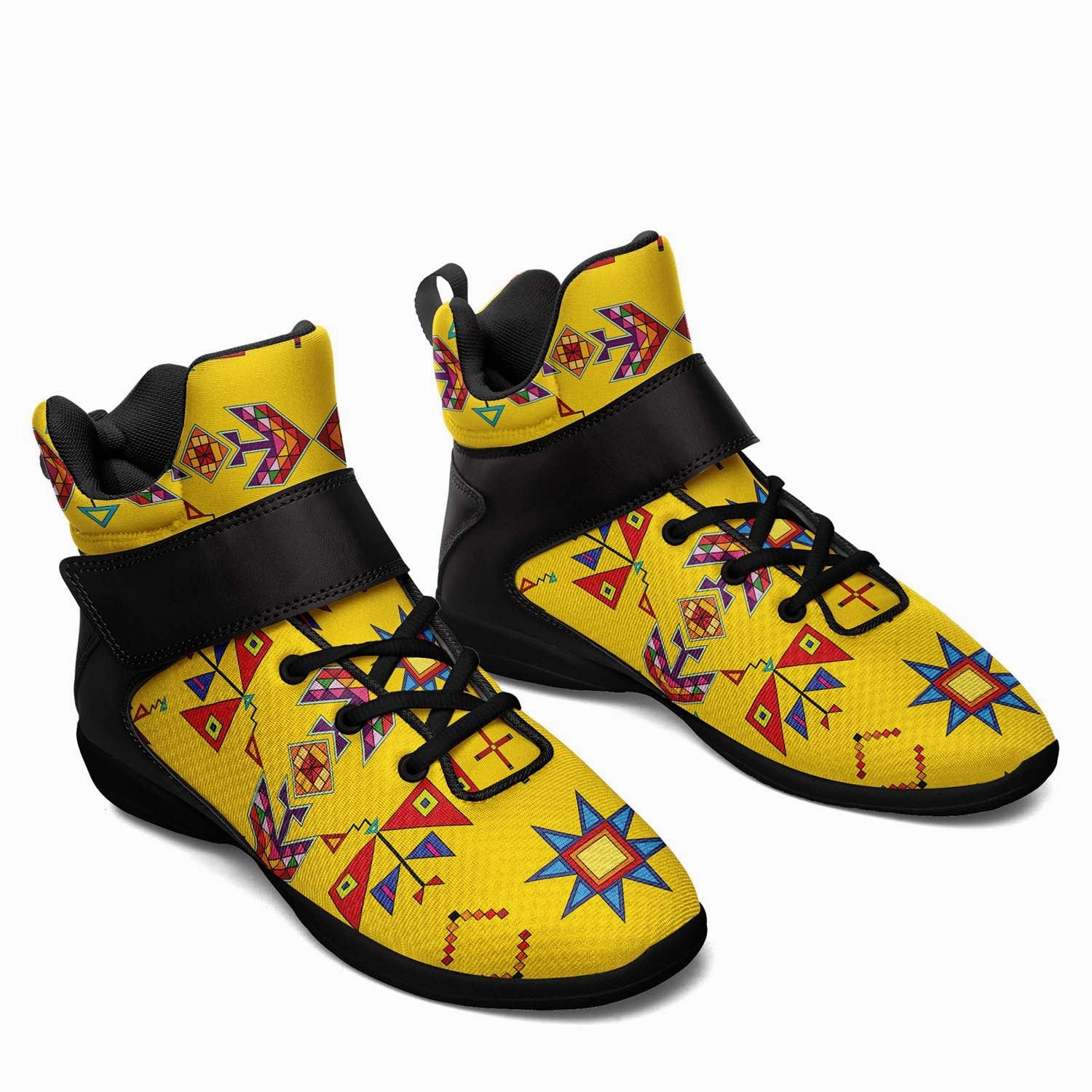 Scattered Generations Maize Ipottaa Basketball / Sport High Top Shoes - Black Sole Tp9 Basketball Shoes